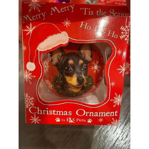E&S Imports Chihuahua Christmas Ornament Red Shatterproof Bauble